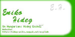 eniko hideg business card